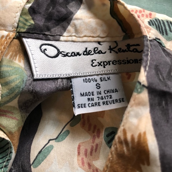 Oscar de la Renta Silk Blouse - Picture 4 of 4